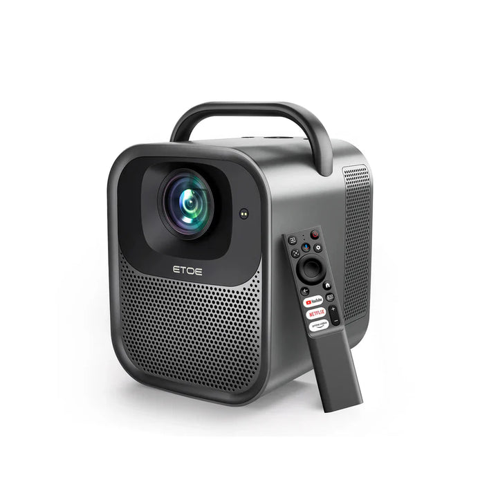 ETOE Seal Pro Smart Projector – Native 1080P, 4K Support, Google TV, 20W Dolby Sound, Autofocus, Wi - Fi & Bluetooth - ETOE Projector