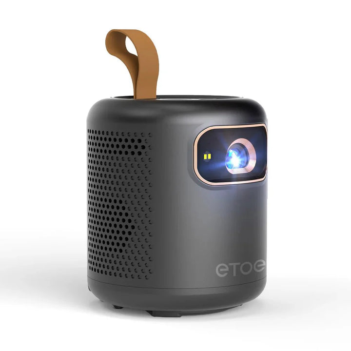 ETOE Whale DPL Portable 4K Google TV Projector (Netflix Official) – 500 ANSI Lumens, Native Full HD 1080P, 2.5H Built - in Battery, Ultra Short Throw Projection, Black - ETOE Projector