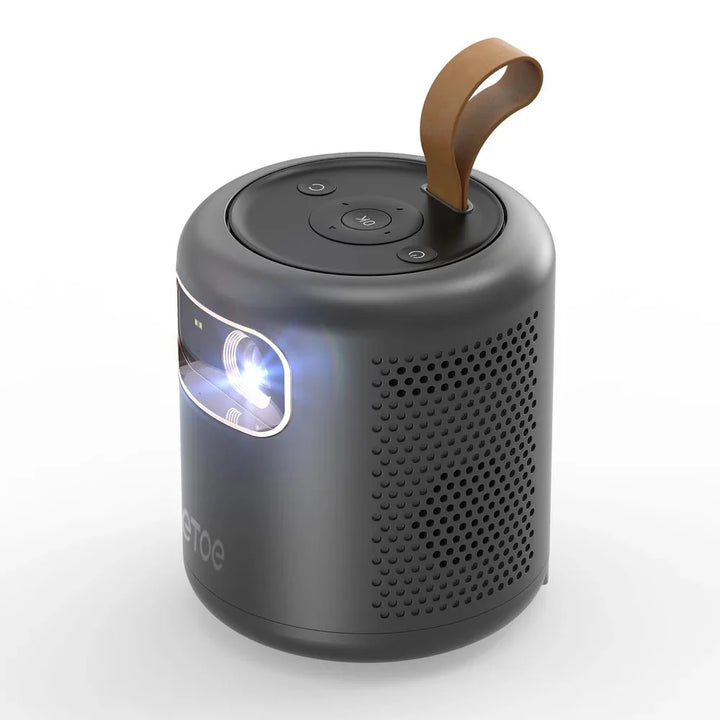 ETOE Whale DPL Portable 4K Google TV Projector (Netflix Official) – 500 ANSI Lumens, Native Full HD 1080P, 2.5H Built - in Battery, Ultra Short Throw Projection, Black - ETOE Projector